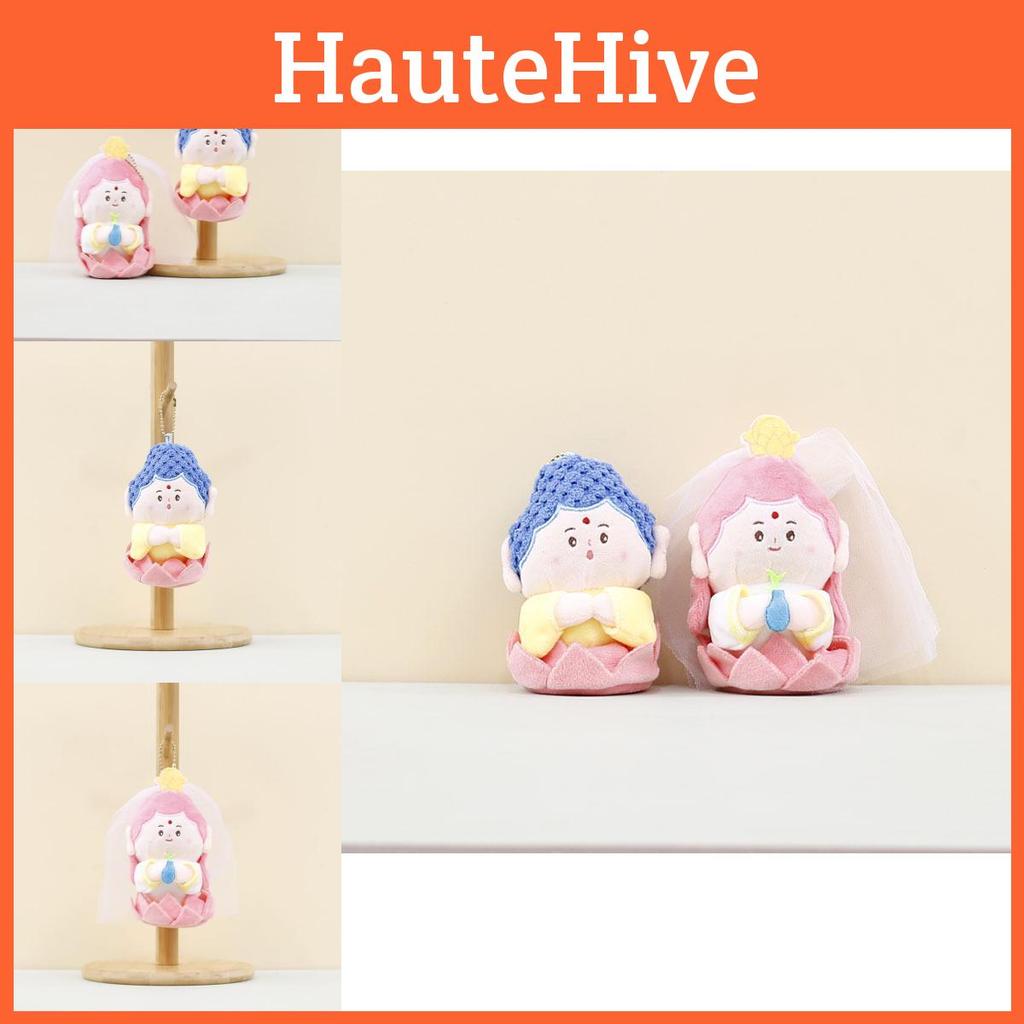 Креативный плюшевый брелок-кукла Авалокитешвара, фигурка Будды, милый аксессуар-шарм для сумки