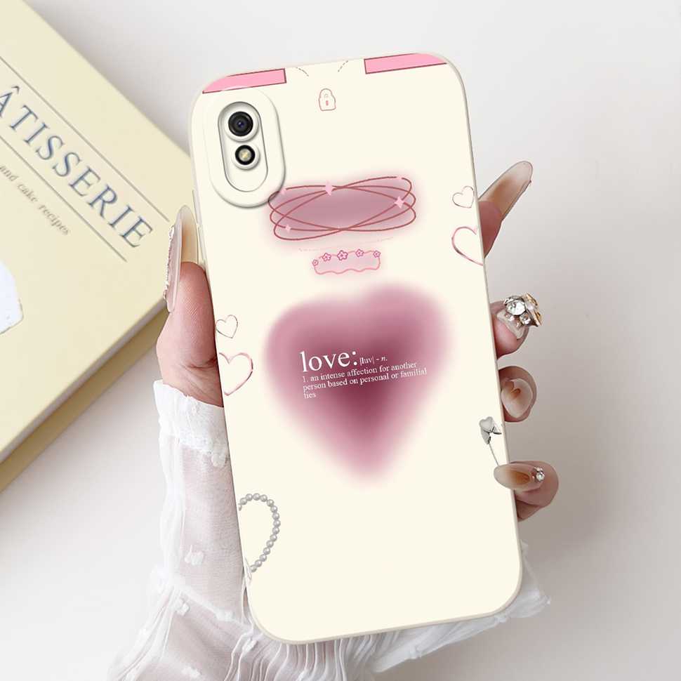 New For Redmi 9A M2006C3LG Case Fashion Girl Bow Rose Soft Silicone Cover For Xiaomi Redmi 9AT 9 A 6.53" Shockproof Phone Casing
