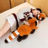 Plush Raccoon Cartoon Toys Children Dolls Gifts Bedroom Ornaments Decor Home