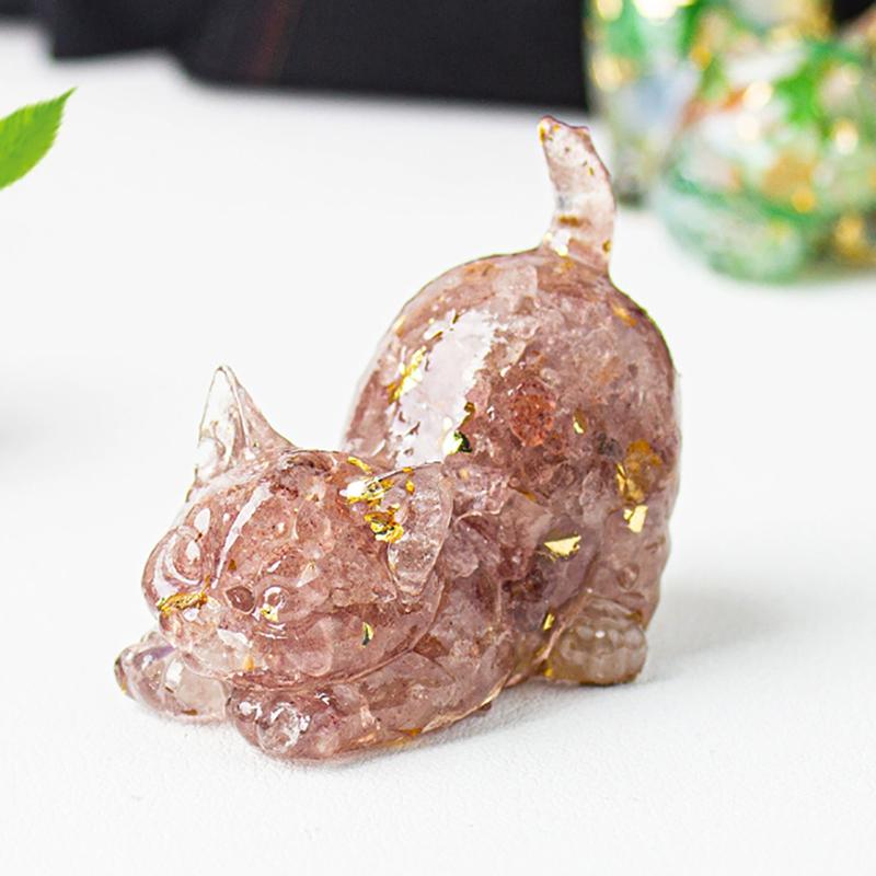 Кошка Традиционное Настольное Украшение Домашние Аксессуары Чайный Питомец Коллекция Скульптура Ремесла