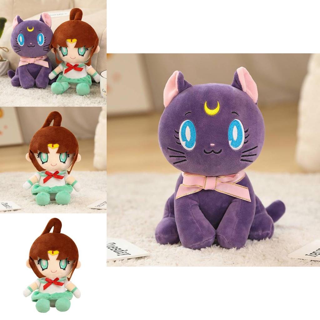 Новая плюшевая игрушка Сейлор Мун с дизайнами Макото Кино и кошки Луны