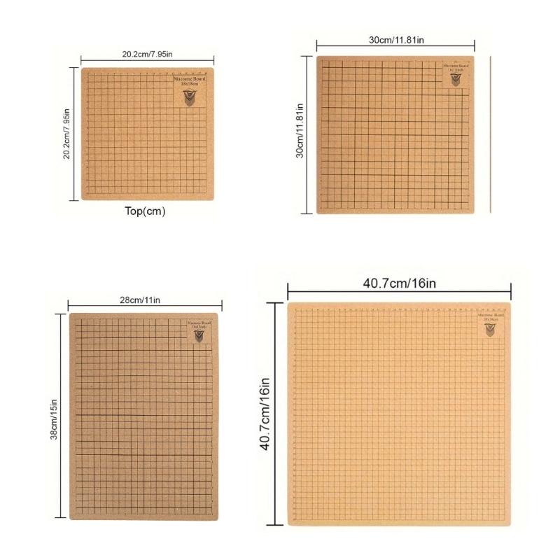 Crafting Grid Board with Instruction Lightweight Project Pad for String Projects Reusable and Handy Braiding Board