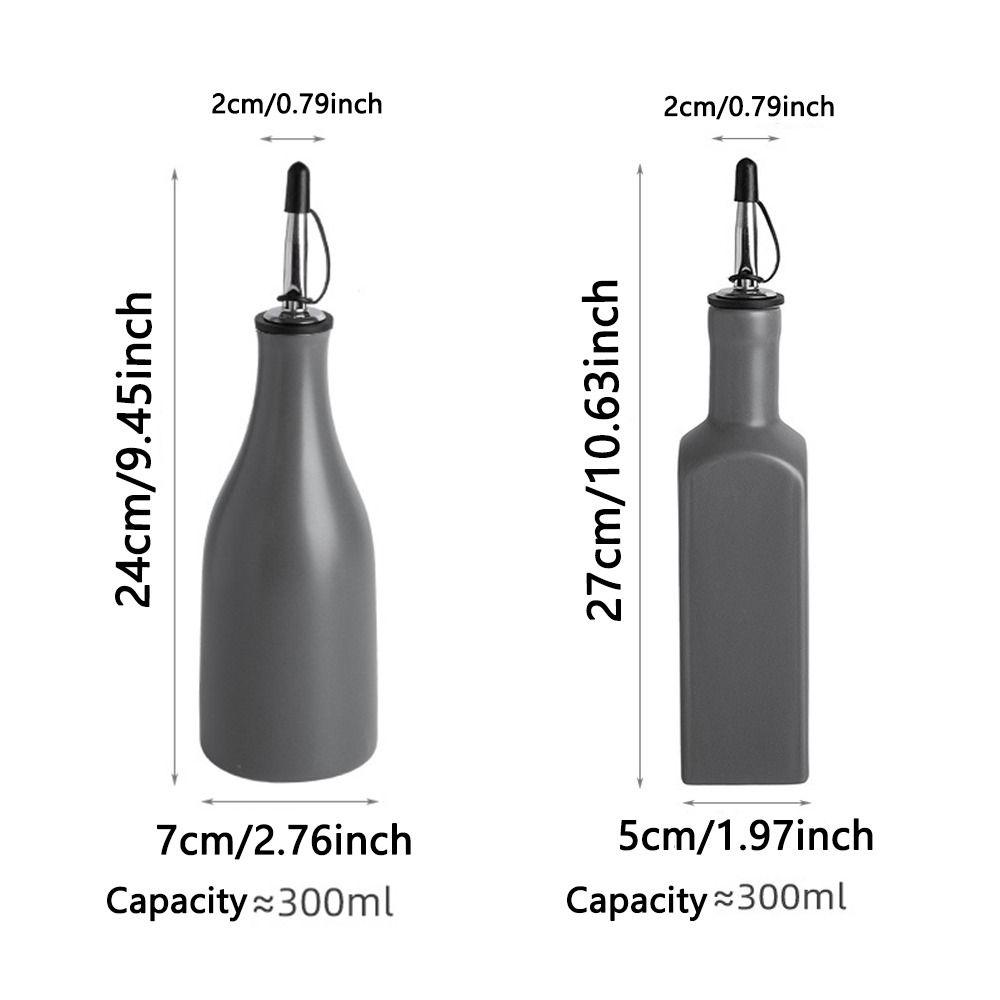 Reduce Oxidation Ceramic Olive Oil Dispenser Bottle Large Capacity Kitchen Sauce Pot Coffee Syrups