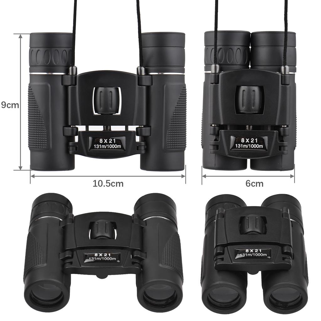 Lightweight Mini Binoculars Foldable Pocket Binoculars for Adults Kids Bird Opera Watching