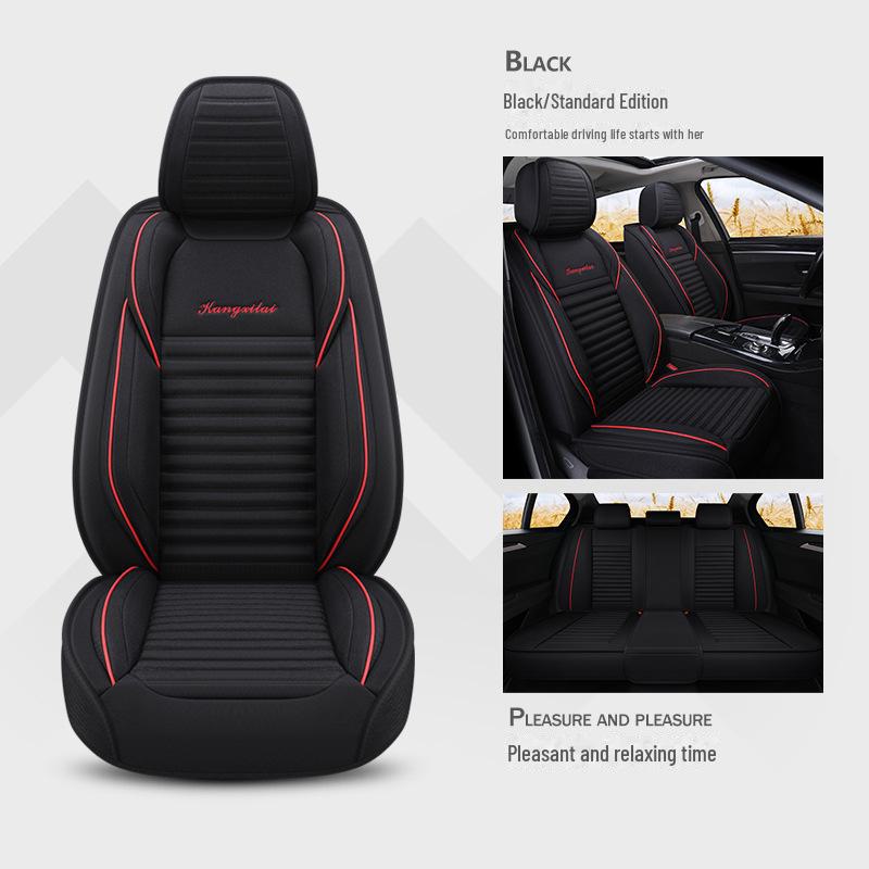 Four Seasons Breathable Linen Car Seat Cushion for 2018 Geely Binrui/Binyue