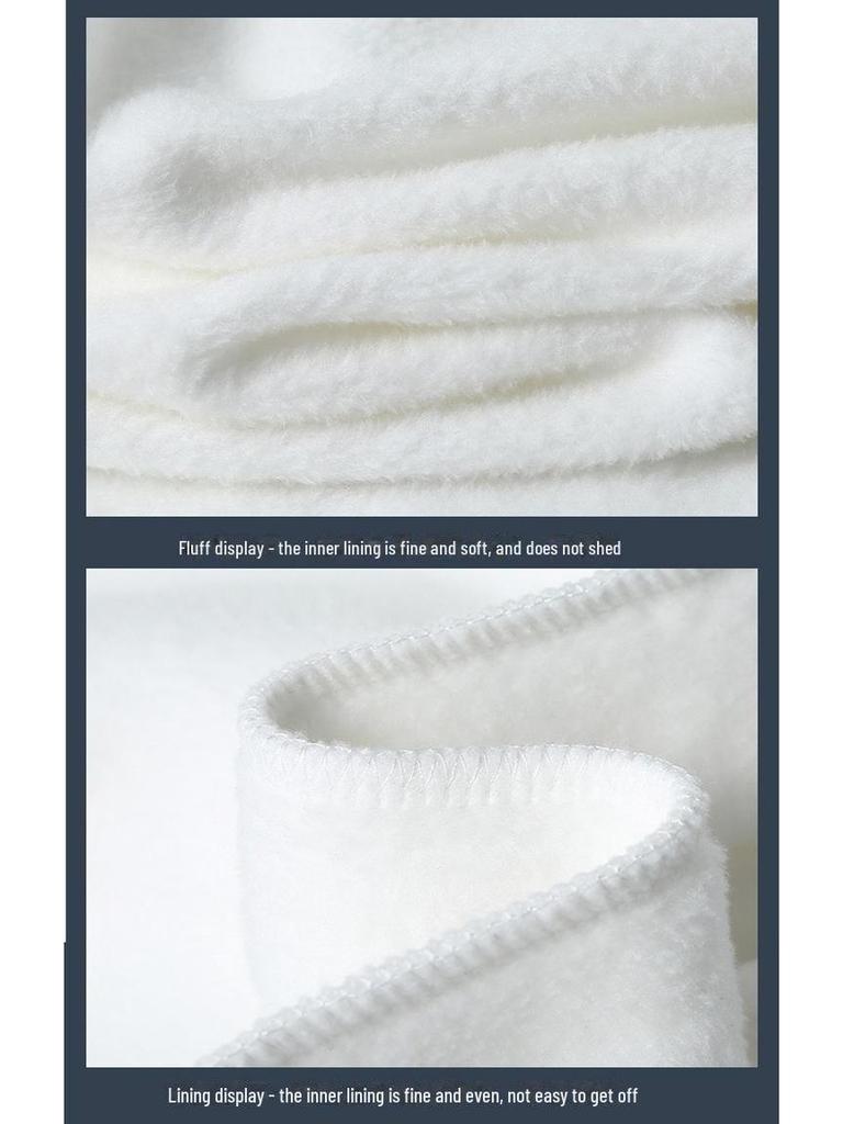 Мужской зимний бархатный пуловер с капюшоном больших размеров - супермягкий и удобный