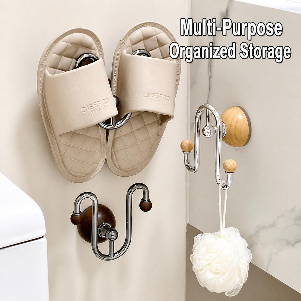 Slipper Storage Organizer Multi-Purpose Suction Cup Bathroom Rack Bathroom Slipper Rack Wall Mounted Slipper Holder For Corner