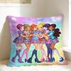 Cartoons W-winXs Clubs Pillow Case  Square Pillow Cover Funny Pillowcases For Wedding Party Home Decor