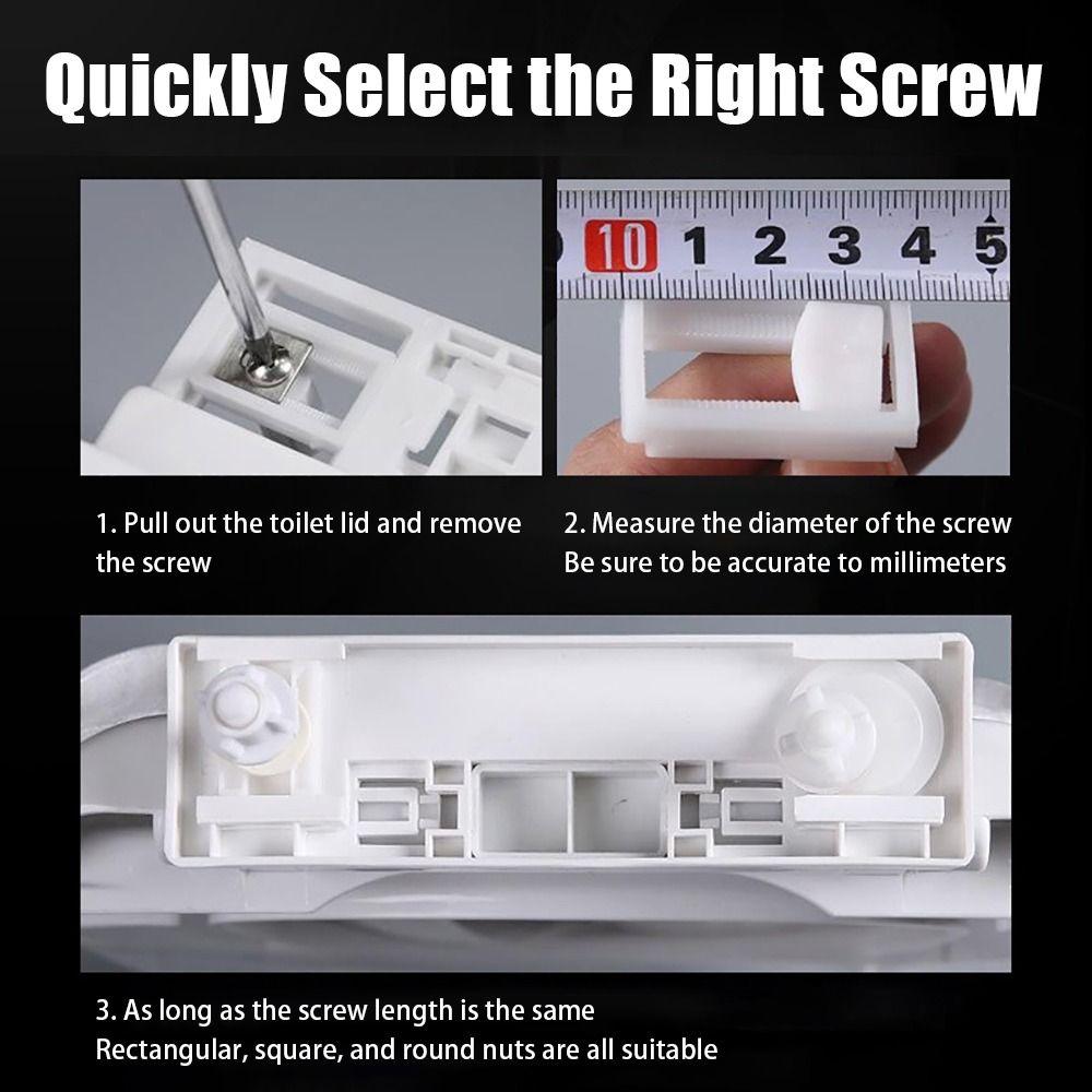 1 пара аксессуаров для ванной комнаты, винты для ремонта сиденья унитаза, комплект винтов и шайб