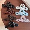 Solid Color Musical Note Hair Clip Non-Slip Large Barrettes Retro Hair Claw Clips  Women