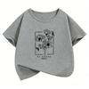 Be Happy Vintage Flower Butterfly T Shirts Gothic Kids Children's T-shirt Boys Girls Casual Top Tee Summer Spring