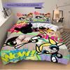 3Pcs Powerpuff Girls Action Bedding Set Quilt Cover Pillowcase Home Christmas Xmas Halloween Gift 1 Duvet Cover 2 Pillowcase M92938