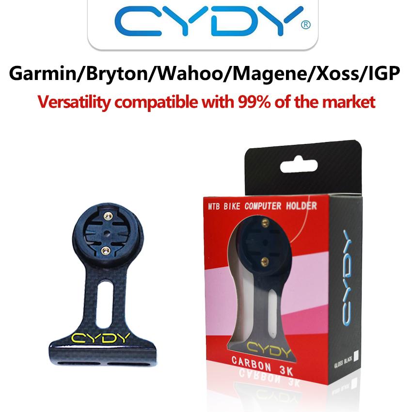 CYDY Carbon 3K Garmin Support For Bicycle Rider Bryton Whaoo XOSS IGPSPORT MAGENE MTB Stem GPS Bike GOPRO Mount Cycling Parts