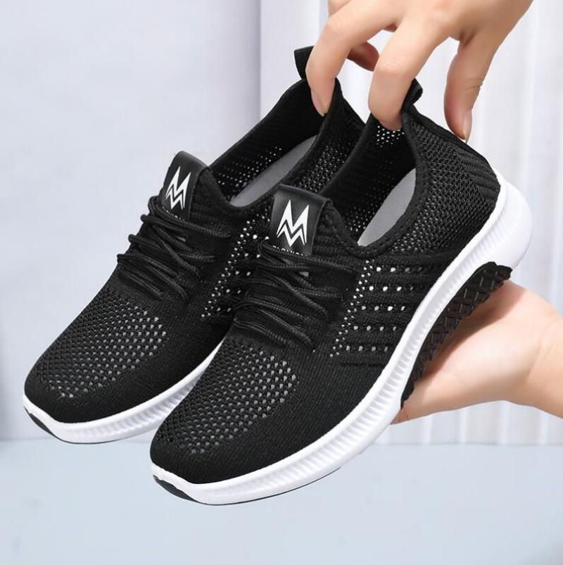 Женская повседневная обувь на плоской подошве, модная вулканизированная обувь с дышащей сеткой, женские кроссовки, летние женские туфли-лодочки, Zapatos Para Mujer