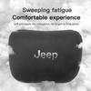 Car Headrest Cover Auto Seat Cover Head Neck Rest Pillow For Jeep Grand Cherokee Wrangler JK Gladiator Compass Renegade Patriot AKT1