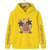 Capybaras Child Hoodies & Sweatshirts Cute Cartoon Capibara Print Children's Sweatshirt Hoody Boys Girls Kawaii Casual Tops