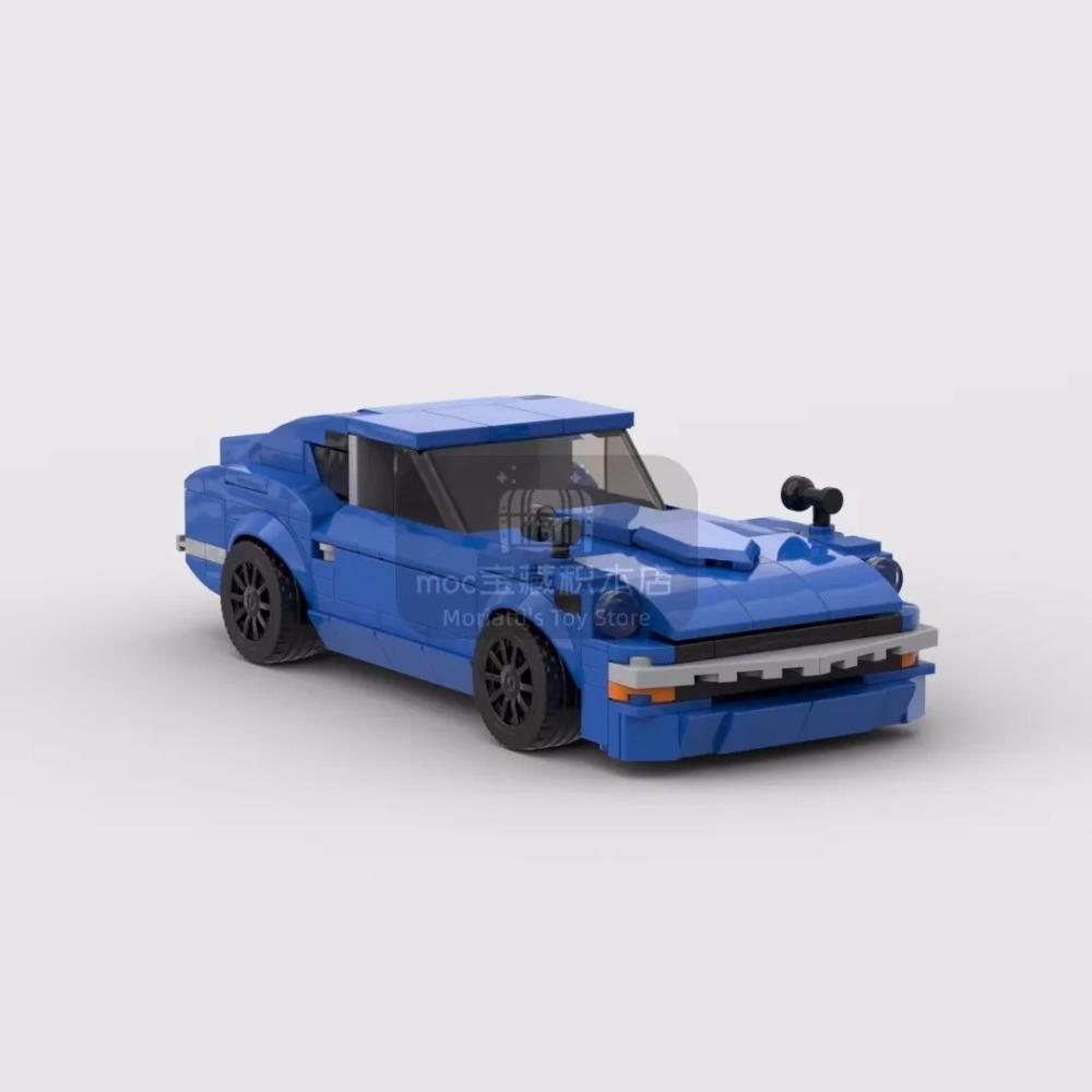 MOC Fairlady 240Z гоночный спортивный автомобиль Транспортное средство Гонщик Строительные блоки Кирпич Креативный Гараж Игрушки для Мальчиков
