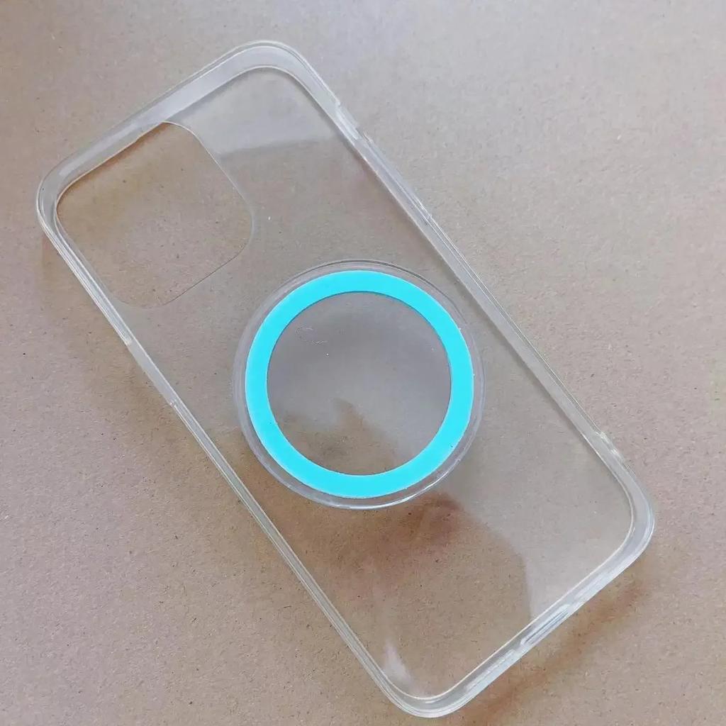 Круглая магнитная наклейка Macsafe для iPhone 15 14 Pro Max Samsung Magsafe Socket Pocket Grip Bracket Expanding Stand Holder