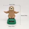 Car Decoration Solar Energy Decoration Shaking Head Doll SlothCartoon Shape Decoration Gift Creative Interior Decoration