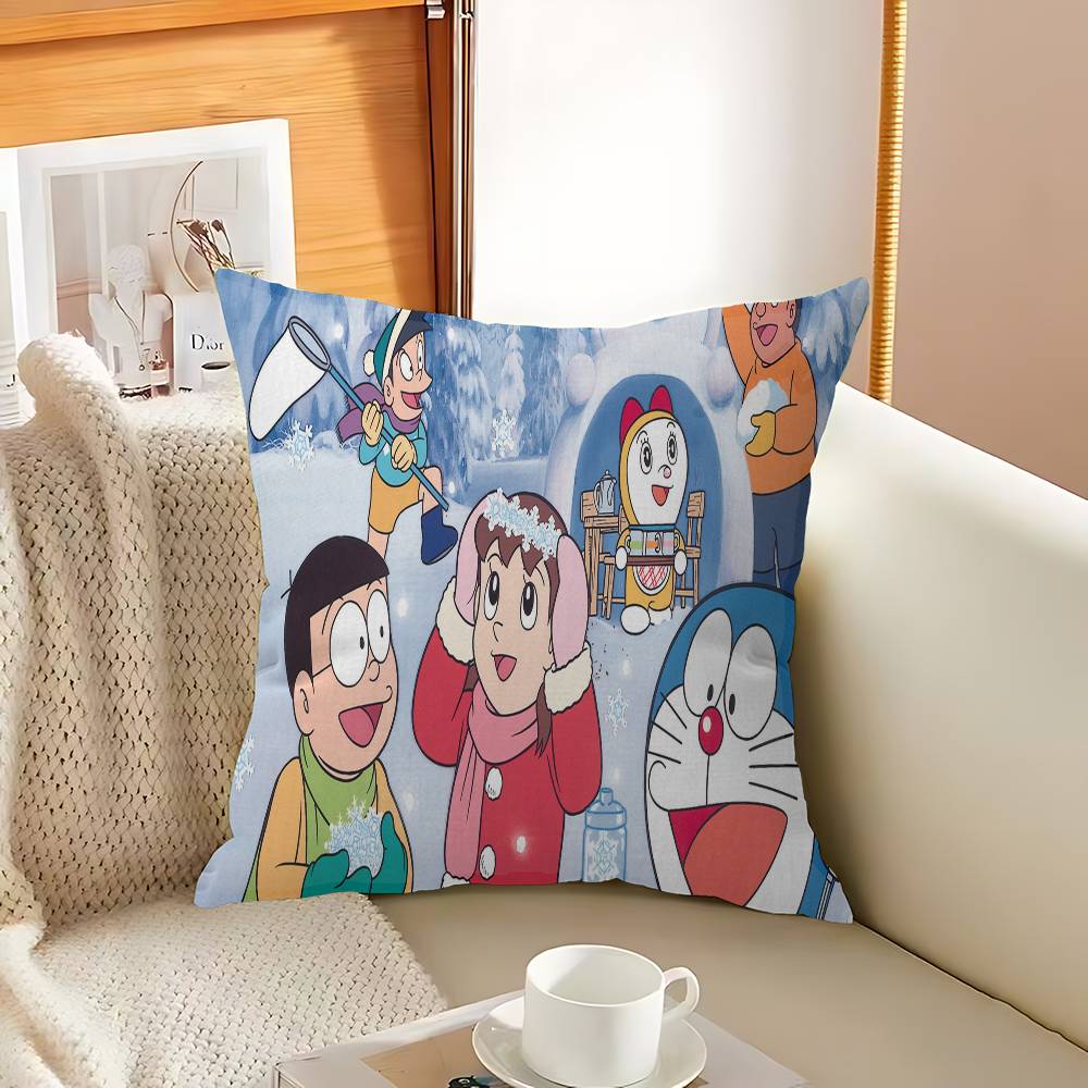 D-DoraemonS Cushion Cover Car Throw Pillow Case For Sofa Car Christmas Gift 40x40cm 45x45cm