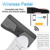 Wireless Automatic Page Turner Pedal Bluetooth-Compatible Foot Page Turner 2 LED Light Modes Electronic Foot Switch Score Turner