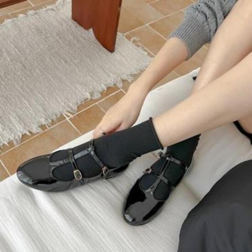 New ArrivalS Open Run Women S Mary Jane Flat ShoeS gloSSy Matte