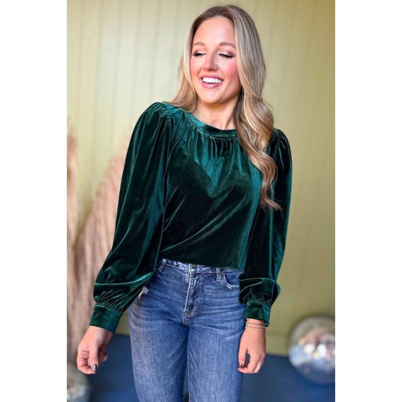 Осенняя женская однотонная рубашка больших размеров с круглым вырезом и длинным рукавом, повседневная рубашка