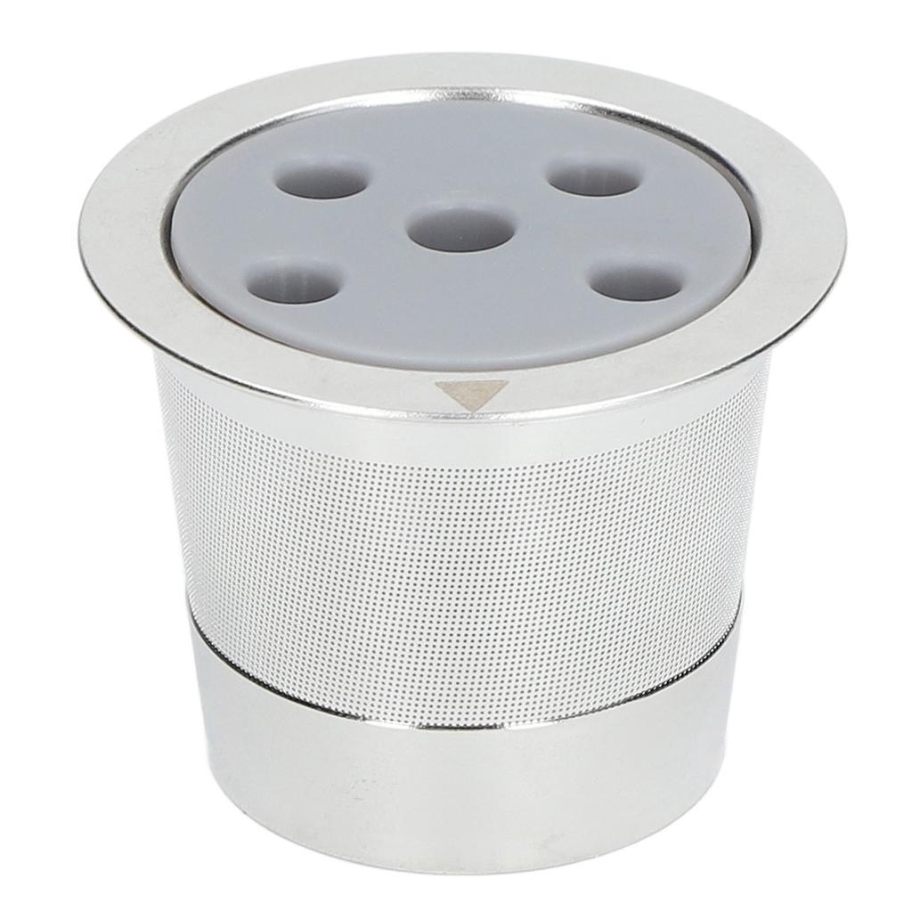 5 Hole Reusable Coffee Pod Filter Stainless Steel Refillable Coffee Powder Filter with Brush Spoon
