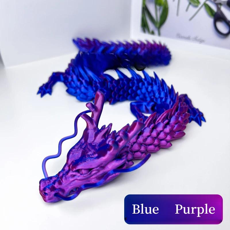 30см 3D-печатные игрушки-драконы, гибкая шарнирная модель дракона, настольное ремесленное украшение, подарки для детей, декор для офиса, дома, стола