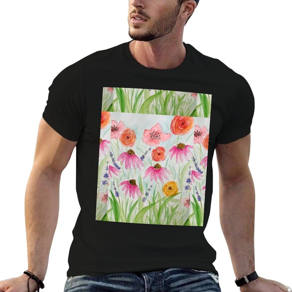 Wildflowers Tshirt Unisex T Shirt Cotton T Shirt Personalised T Shirts Designer Tshirt