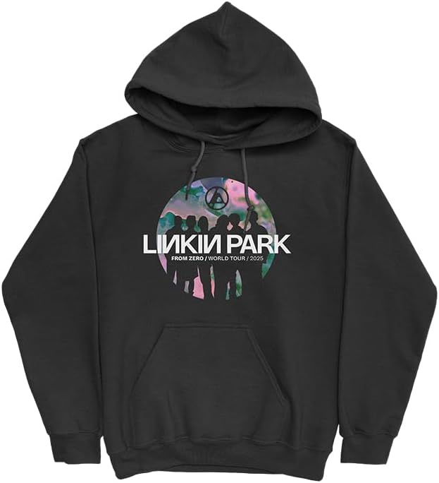 Linkin Park Футболка с графическим принтом-силуэтом 'From Zero World Tour 2025'