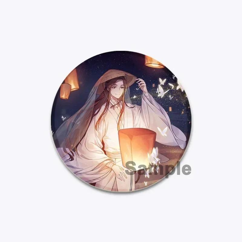32/44/58MM Chinese Anime Tian Guan Ci Fu Brooche On Backpack Cartoon Badge Xie Lian Hua Cheng Enamel Pin Jewelry Accessorie Gift