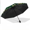 8 Rib Auto Folding Umbrella Rapid Wien FC Print Custom Name Text Portable Rain Gear