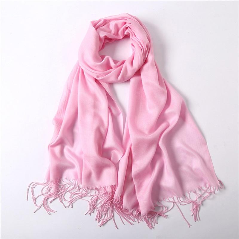 Fashion Spring Winter Scarves Women's Wraps Solid Color Thin Shawl Lady Faux Cashmere Warm Headscarf