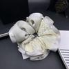 Скрасчи с жемчугом и сатиновой пэчворк в корейском стиле - Элегантный аксессуар для волос
