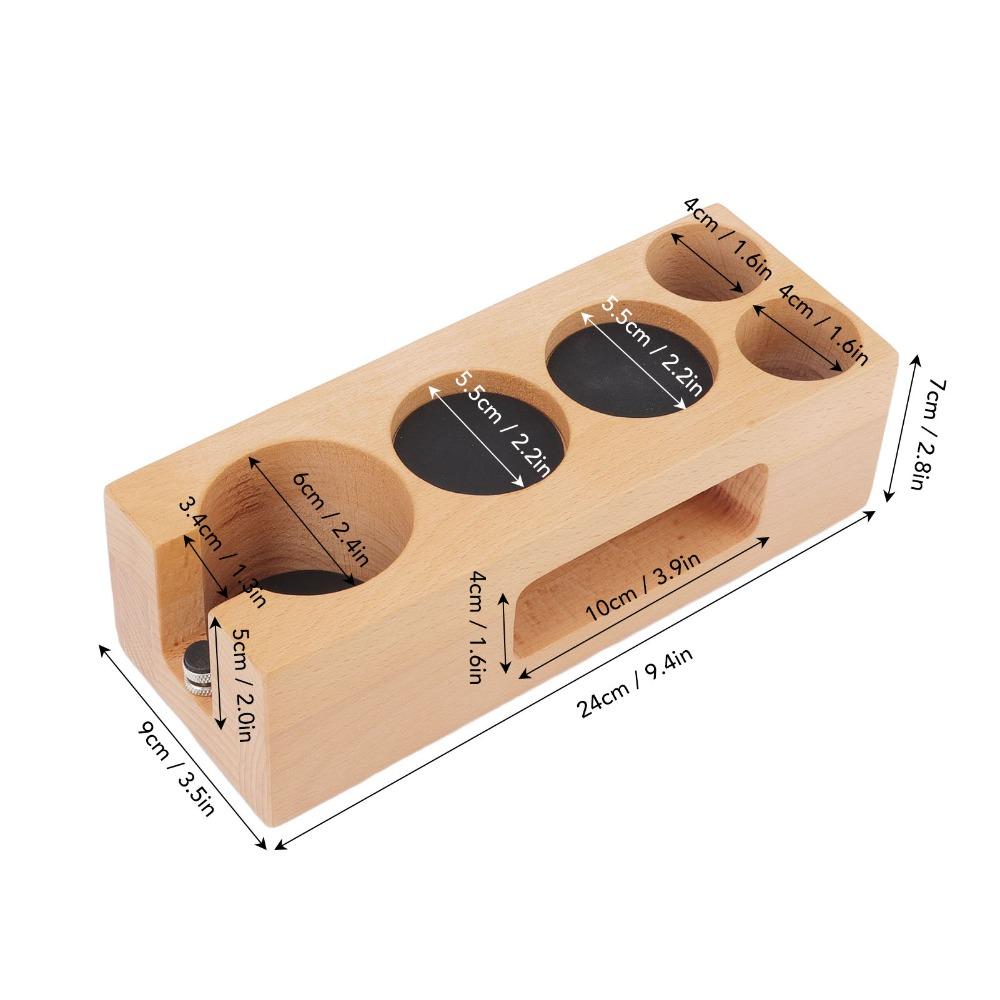 5 Hole Coffee Tamping Station Non-Slip Design Espresso Tamping Station For Cafes