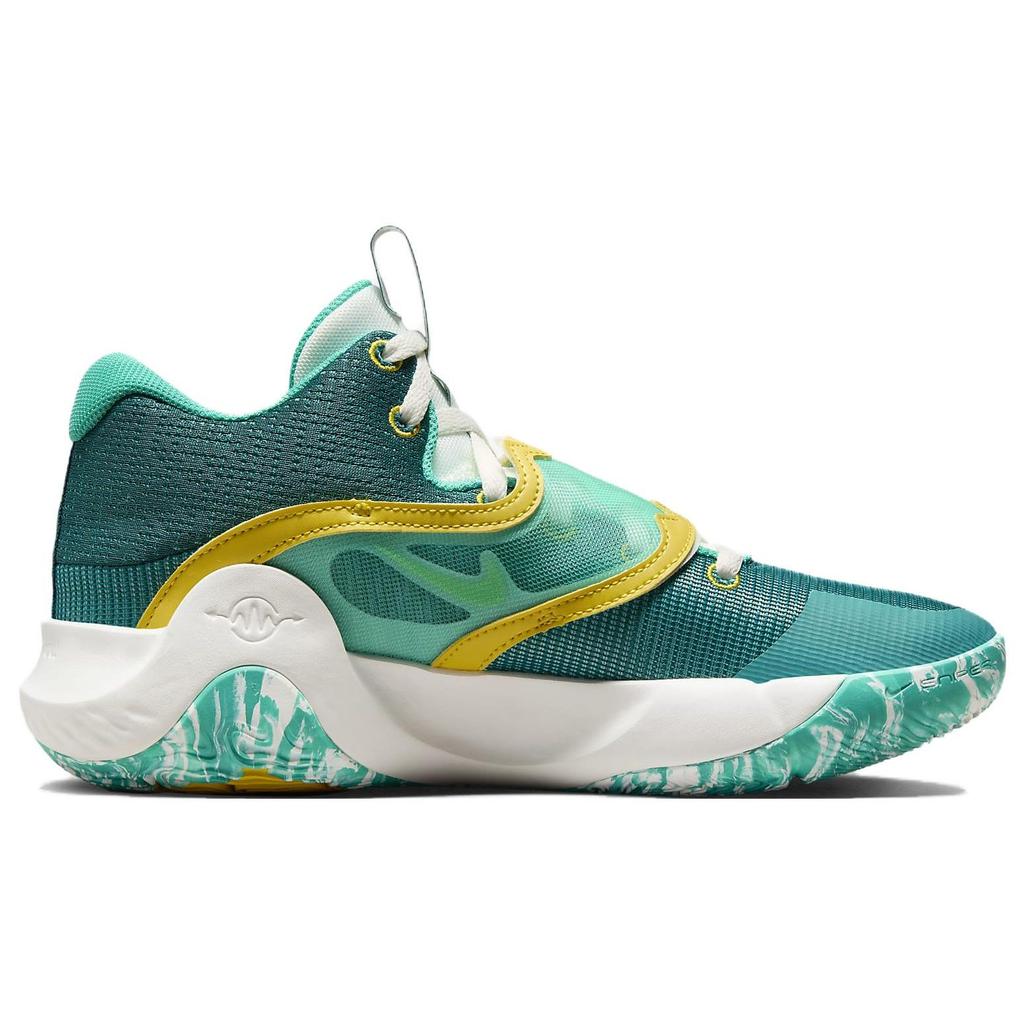 Nike KD Trey 5 X EP Clear Jade Sulphur Мужские кроссовки Green Sail Vivid-Sulphur DJ7554-300