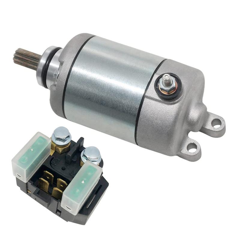Electrical Engine Set Starter Motor And Relay For YAMAHA Motorcycle R6 YFZ-R6 YZFR6 2006-2016 OEM Part:2C0-81890-00 2C0-81940-00