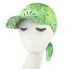 Fashion Wide Brim Baseball Caps Head Scarf Lightweight Pre-Tied Sun Visor Turban Breathable Bandana Scarf Cap Women Outdoor