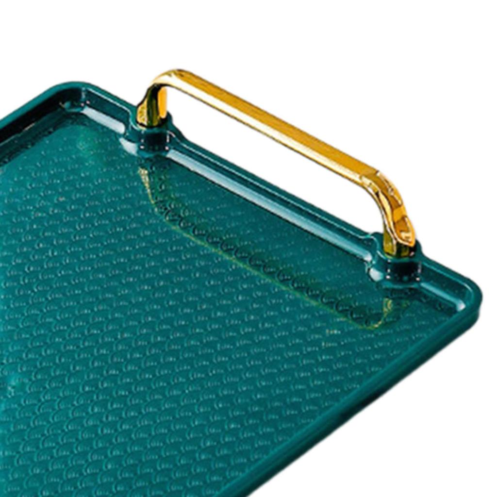 Поднос для сервировки с ручкой, поднос для туалетного столика, обеденная тарелка, органайзер для туалетного столика в ванной, поднос для праздничного стола, центральный элемент для гостиной