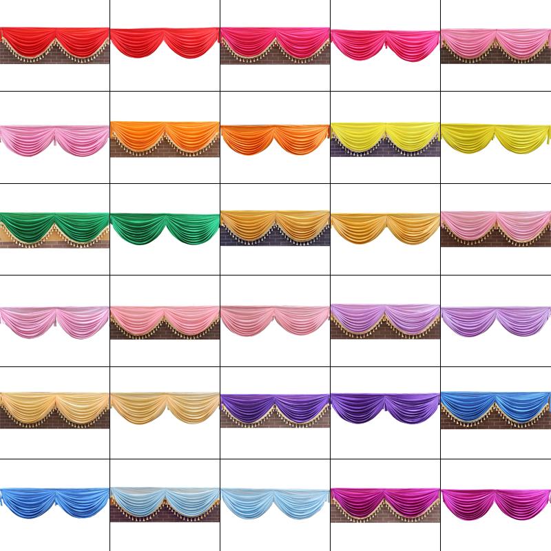 2M Свадебный фон занавеска гирлянда для вечеринки балдахин драпировка панель свадебный фон занавес балдахин сценический фон декор драпировка