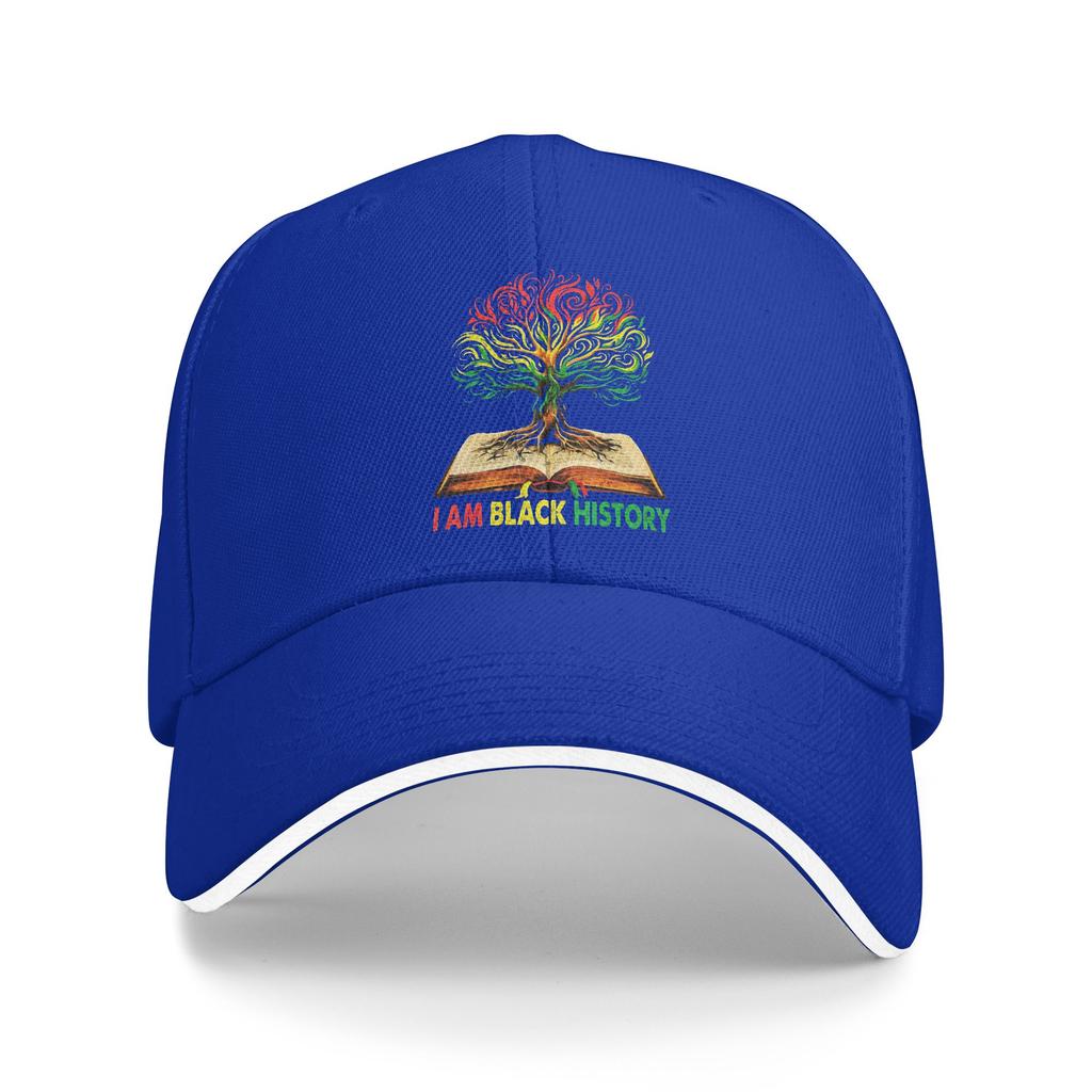 I Am Black History Black History Month Baseball Cap Street Style Trucker Hat Summer Women Men Running Hippie Baseball Caps