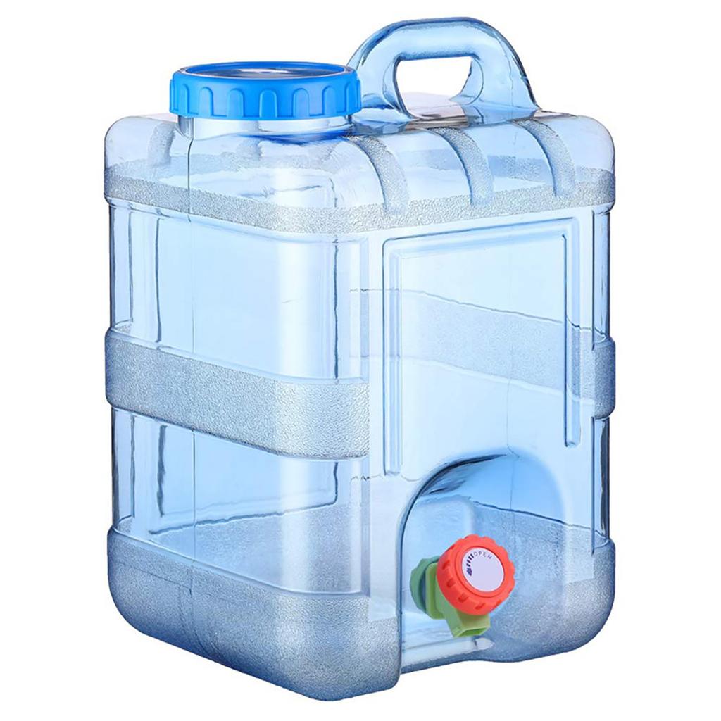 5-22L Water Tank Vehicle Portable Water Tank With Handle Food Tank With Faucet Suitable For Travel Camping Barbecue Fishing