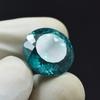 Natural Bluish Green Sapphire Round 24.80 Ct Beautiful Certified Loose Gemstone