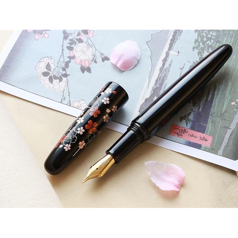 Ручка мечты WANCHER, лак Echizen, цветущая вишня [перьевая ручка Wancher] (EF сверхтонкий)