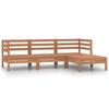 Day and Night - Day and Night Garden Furniture Set 4 Pieces Solid Pine Wood Honey Brown