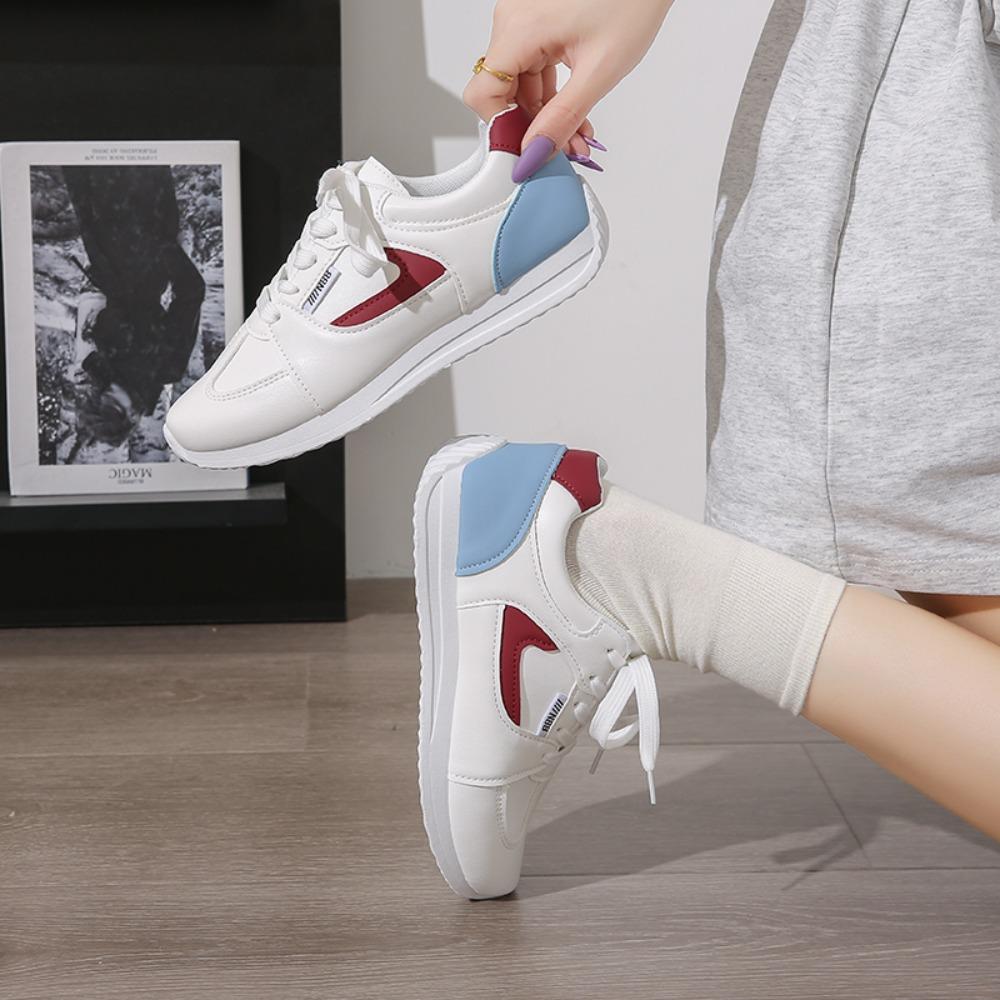 Модная Новая Женская Повседневная Обувь На Шнуровке На Плоской Подошве С Круглым Носком Женская Спортивная Обувь Для Отдыха На Открытом Воздухе Удобная Спортивная Обувь