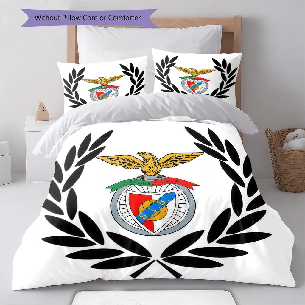 S.L. Benfica Bedding Quilt Set Quilt Cover Pillowcase Home Decoration Birthday Gift (1 * duvet cover + 2 * pillowcase, without core)