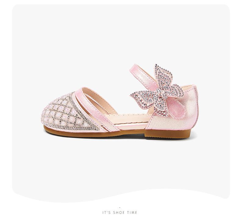 Sparkling Shoe Series: Snafei Princess Style Little Girl Crystal Shoes