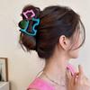 Hollow Out Animal Hair Claw Colorful Dog Hair Clip Creative   Female